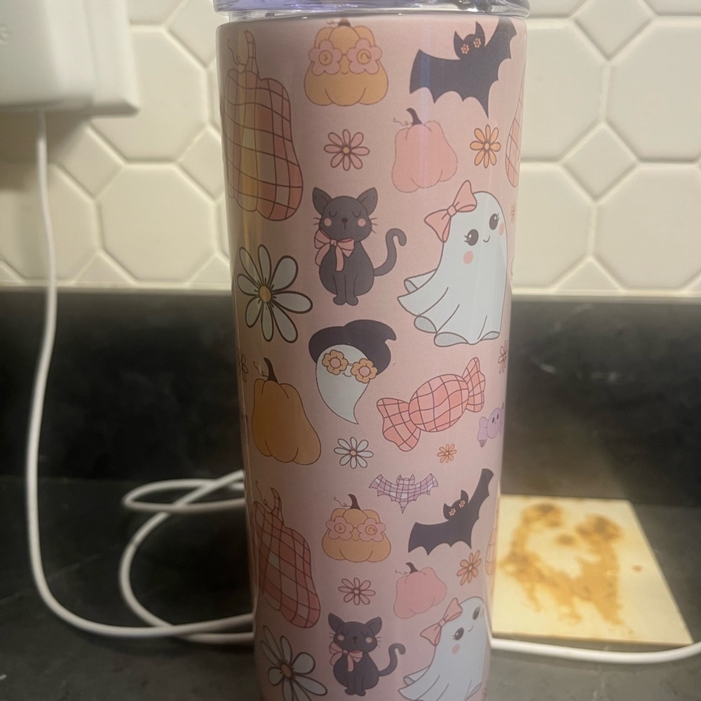Cute Halloween-Themed Tumbler